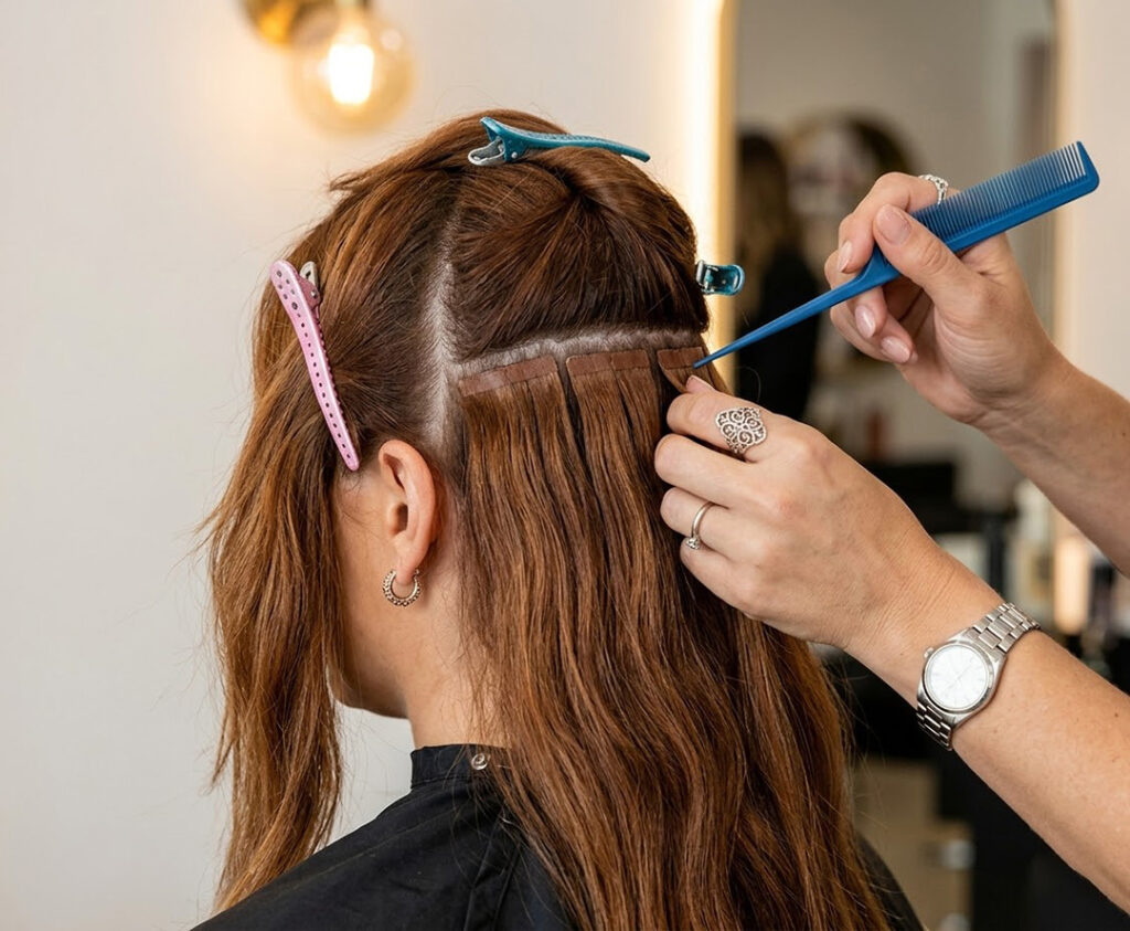 how long do tape in extensions last