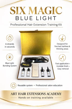 SIX MAGIC BLUE LIGHT Professional Hair Extension System img two