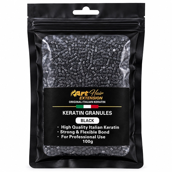 Art Hair Keratin Granules Pouch-black copy